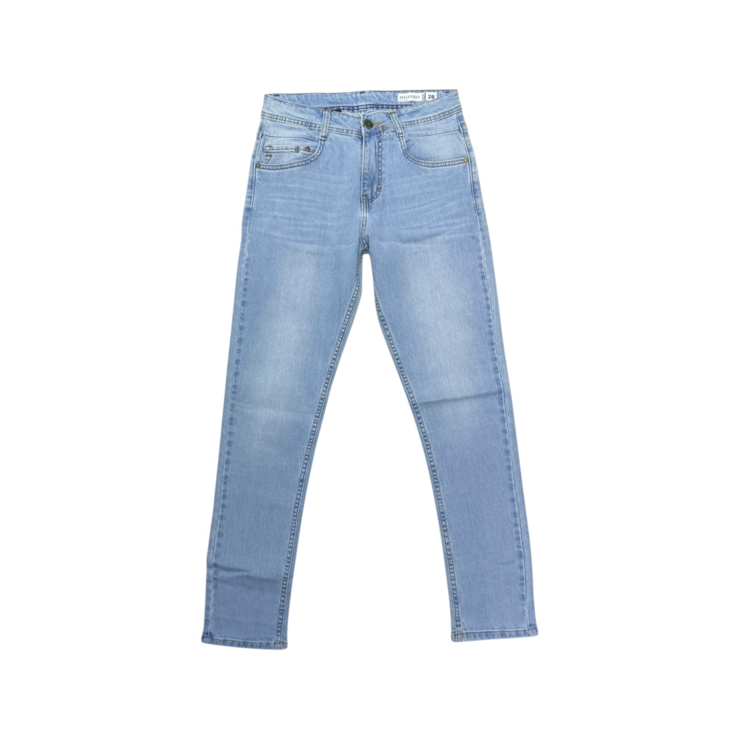 PANTALON JEANS TALLA 38 - COD35 - SKINNY - CAÑAMO - CELESTE