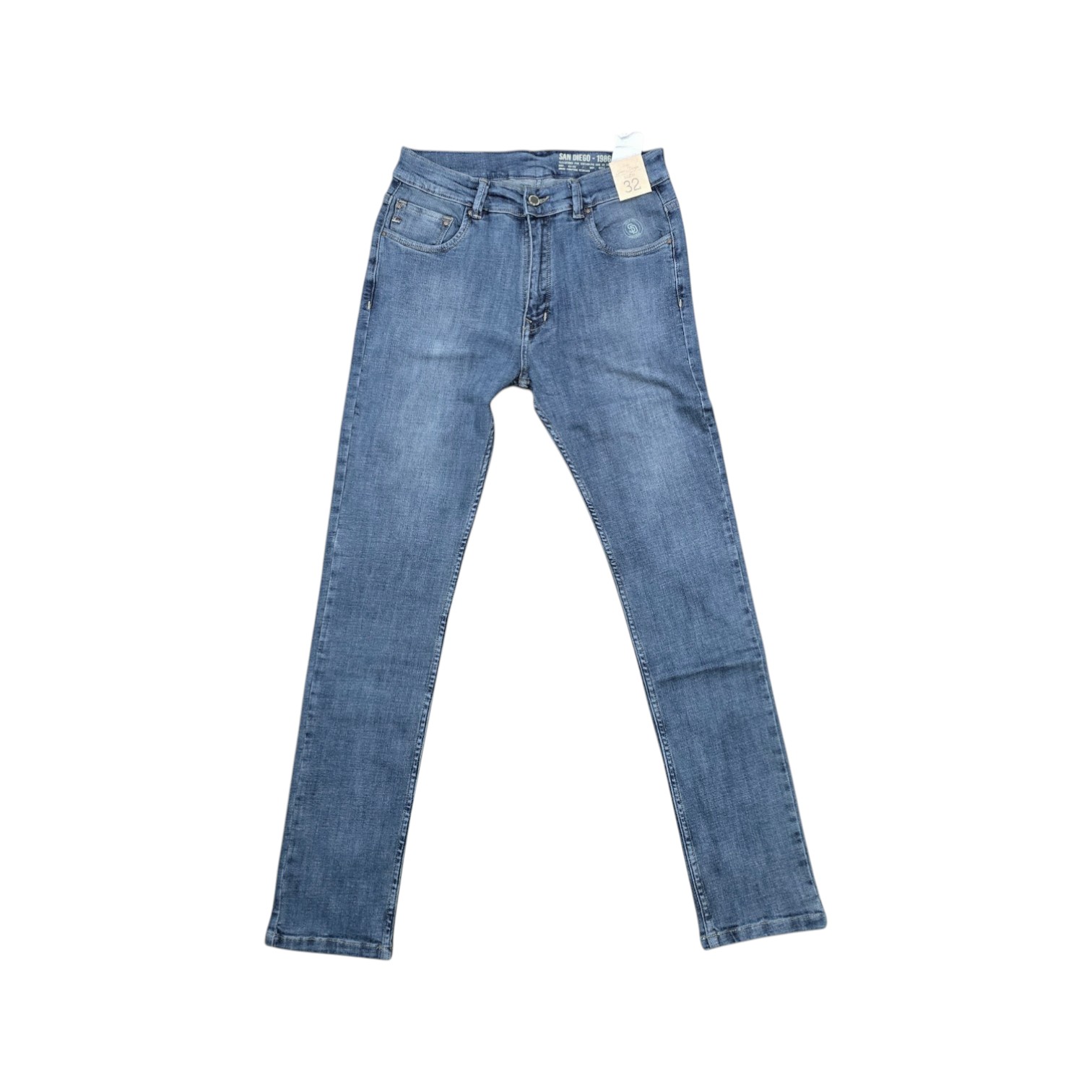 PANTALON JEANS TALLA 38 - ST - COD27 - SD1986 - ADS COLLECTION - AZUL MEDIO