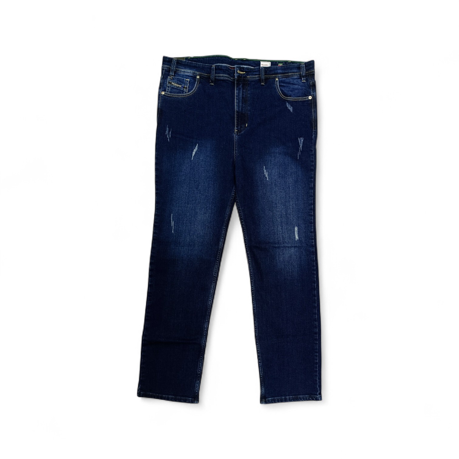 PANTALON JEANS TALLA 46 - GNL / DS46 - SEMITUBO STRECH - AZUL OSCURO - EXTRAGRANDES