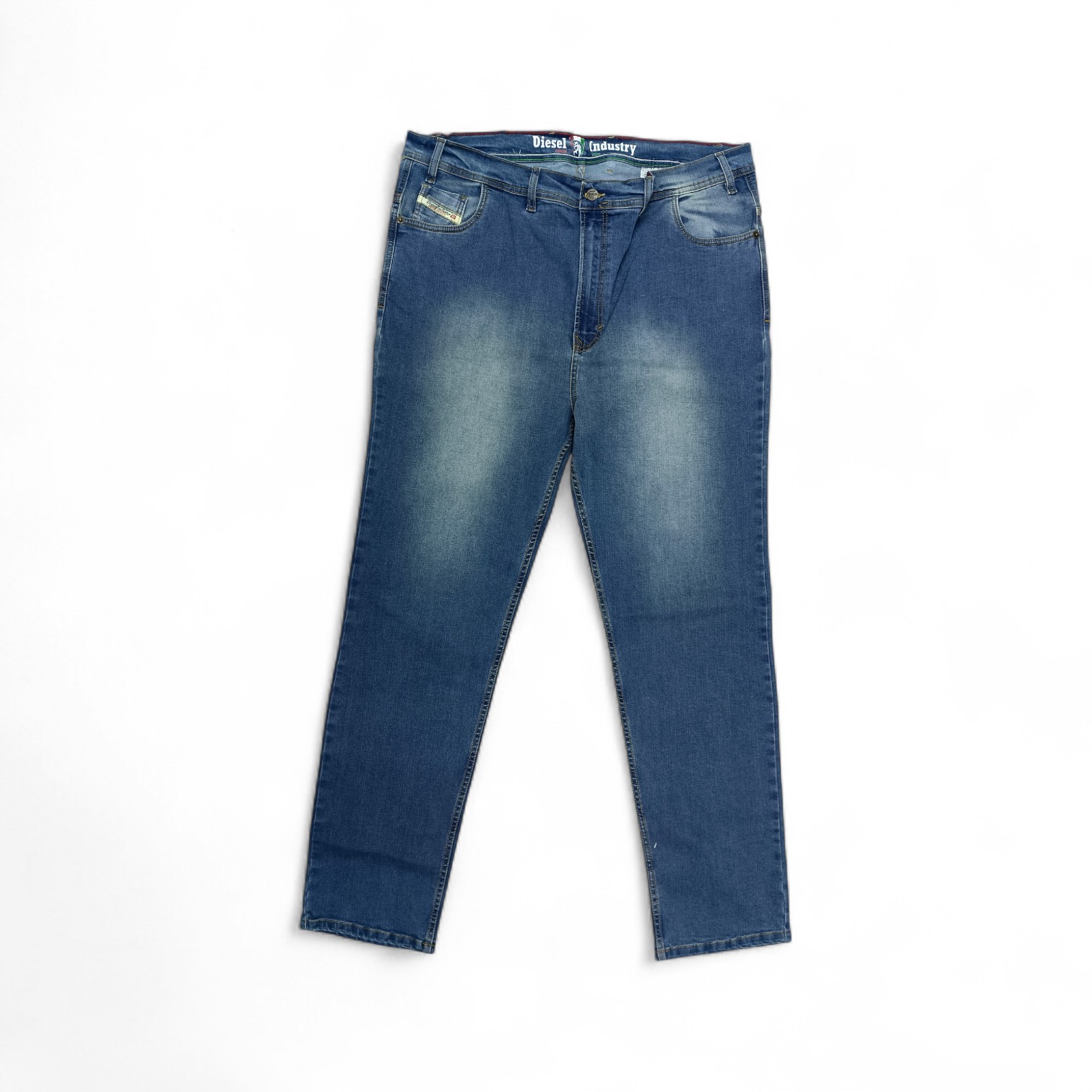PANTALON JEANS TALLA 50 - GNL / DS46 - SEMITUBO STRECH - AZUL CLARO PRELAVADO - EXTRAGRANDES