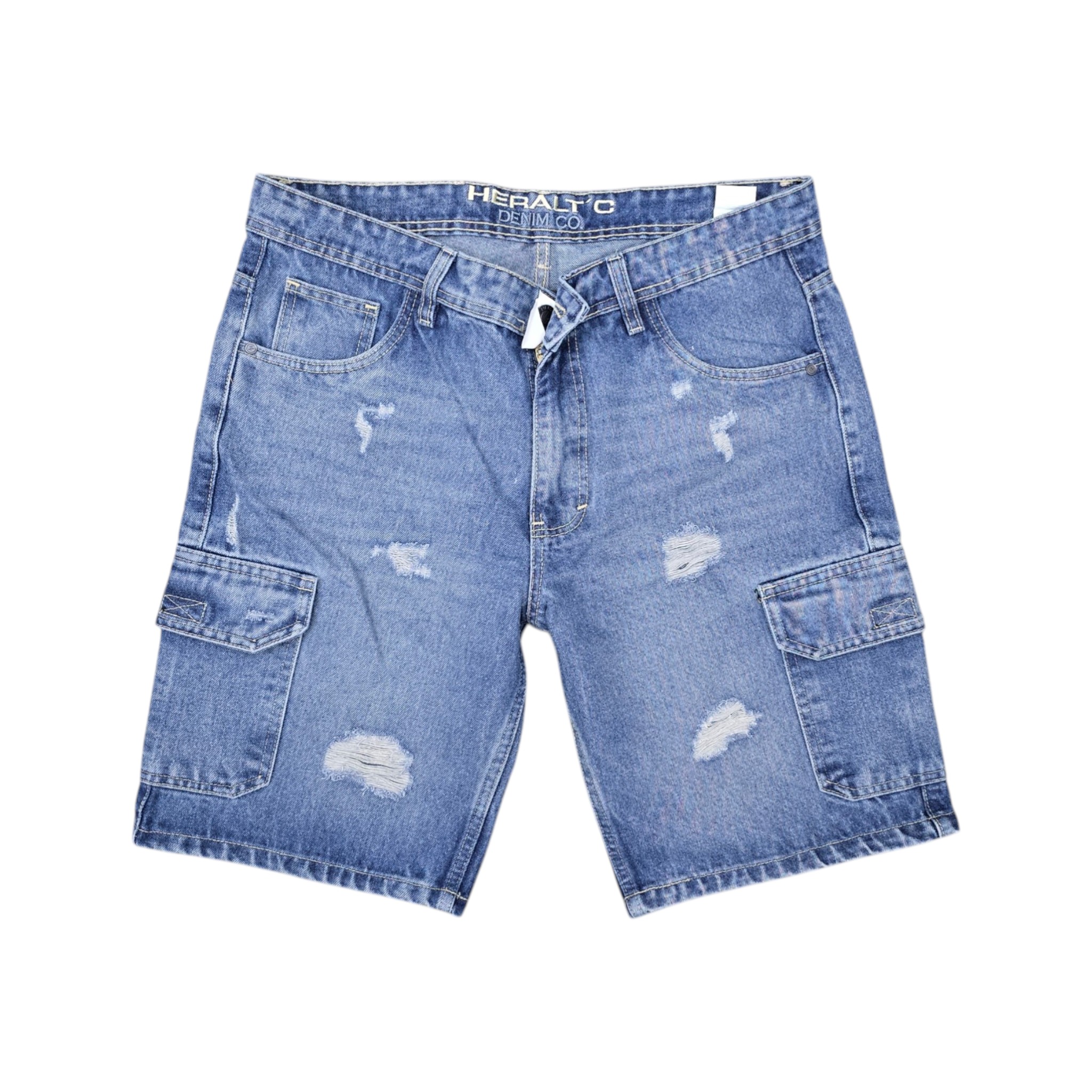 PANTALONETA JEANS CARGO | BAGGY. RASGADO | S2A | HOMBRE