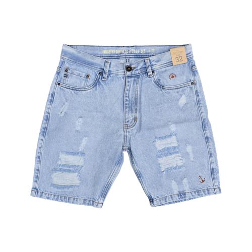 PATALONETA JEANS | BERMUDA RASGADA - REGULAR F. RIGIDA | ST1 | HOMBRE