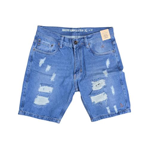PATALONETA JEANS | BERMUDA RASGADA - REGULAR F. RIGIDA | ST3 | HOMBRE
