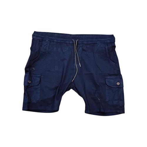 WALKSHORT COLOR CARGO TALLA 36 - RF - COD27 - STRECH BS. - ELASTIC SH. - AZUL MARINO