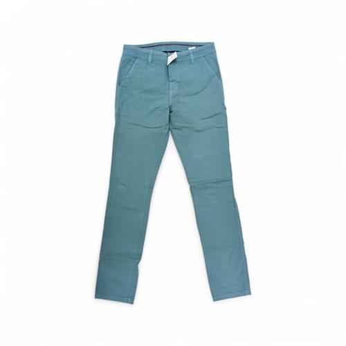 PANTALON COLOR TALLA 36 - GNL / AARON M - SEMITUBO -  AZUL TURQUESA