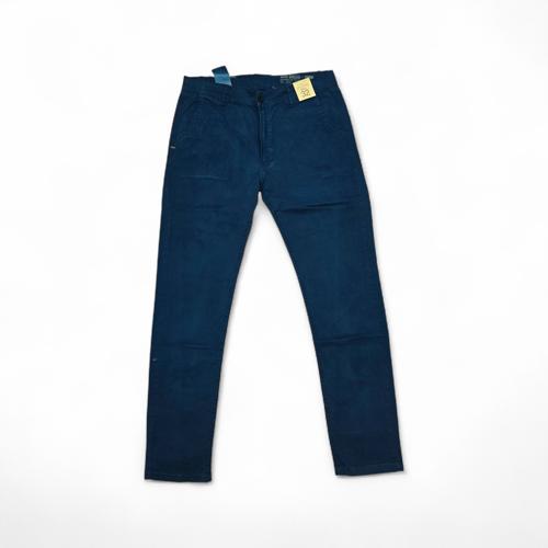 PANTALON COLOR TALLA - 30 - SF - COD27 - NEW WAY / CHINO - DENIM COLOR STRECH - AZUL ACERO