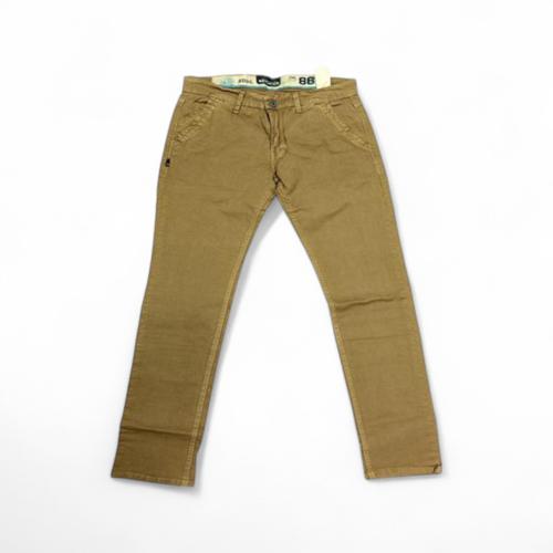 PANTALON COLOR TALLA 30 - COD27 - SEMITUBO - CAFE CLARO