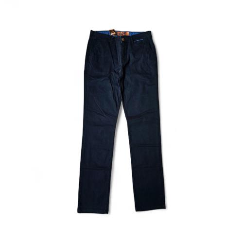 PANTALON COLOR TALLA 32 - COD36 - SLIM FIT - AZUL MARINO/BOLSILLOS TRASEROS CON BOTONES