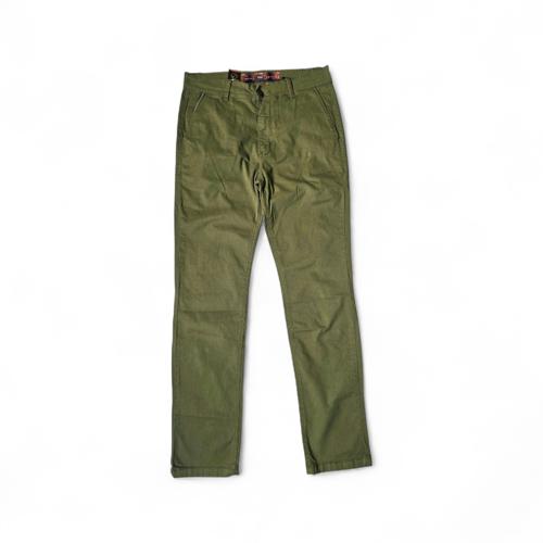 PANTALON COLOR TALLA 34 - COD36 - SLIM FIT - VERDE 1 CUADRADO DE CUERO