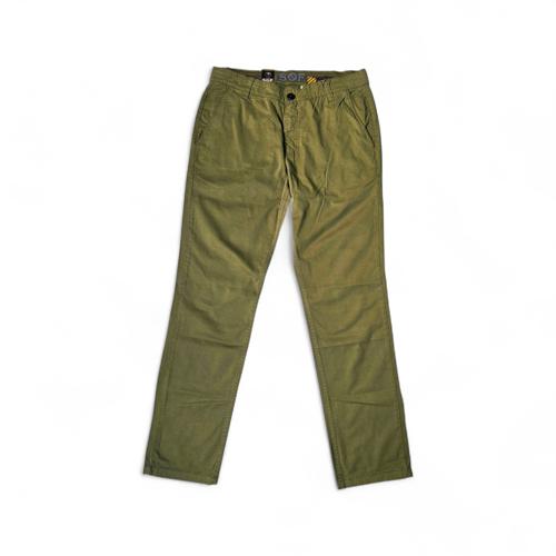PANTALON COLOR TALLA 38 - COD36 - SLIM FIT - VERDE MENTA RAYITAS PARTE TRASERA