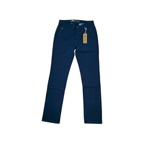 PANTALON COLOR TALLA 36 - RF - COD77 - VAQUERO GABARDINA T. GALL. - DENIM IND - AZUL PETROLEO