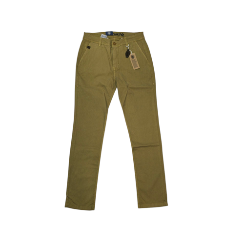 PANTALON COLOR TALLA 32 - RF - COD77 - VAQUERO GABARDINA T. GALL. - DENIM IND - CAKI