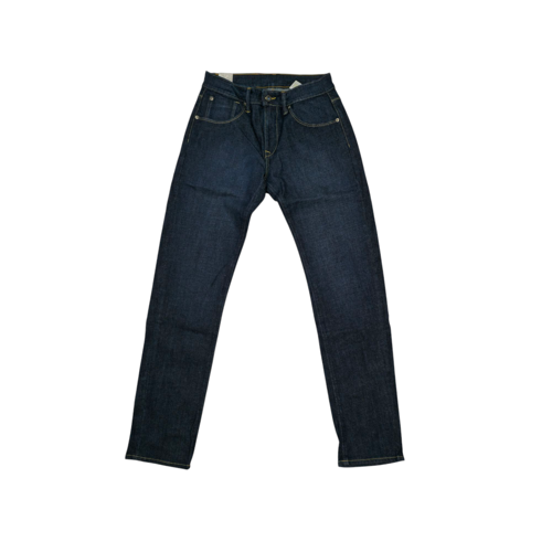 PANTALON JEANS TALLA 34 - RF - COD142 - BDH0030 - DOT - CUERO BEIGE - AZUL OSCURO