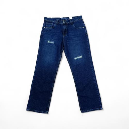 PANTALON JEANS TALLA 34 - COD78 - BAGGY 824 / ANCHO / RASGADO - AZUL OSCURO