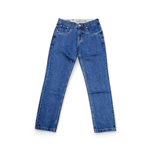 PANTALON JEANS TALLA 38 - SF - COD45 - CLASSIC R02-2/STONE 1 - RIGIDO / SLIM FIT- AZUL MEDIO
