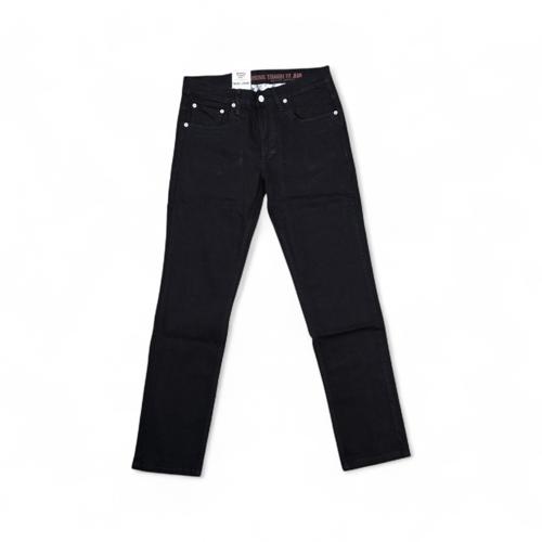 PANTALON JEANS TALLA 38 - SF - COD45 - SEMI TUBO-S03-4/STONE 1 - STRECH - NEGRO