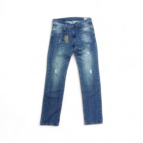PANTALON JEANS TALLA 30 - COD35 - SLIM FIT / PAKISTAN 084 - AZUL CLARO PRELAVADO