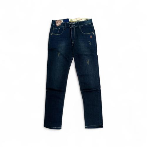 PANTALON JEANS TALLA 32 - COD27 - SEMI TUBO - AZUL PRELAVADO