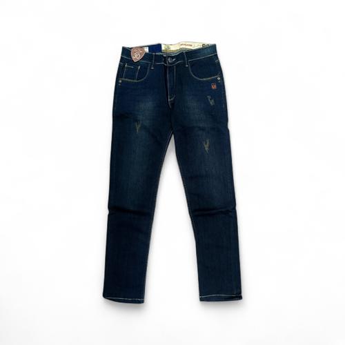PANTALON JEANS TALLA 30 - COD27 - SEMI TUBO - AZUL OSCURO