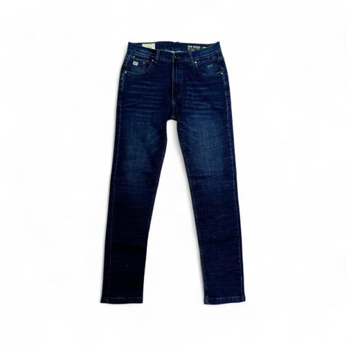 PANTALON JEANS TALLA 32 - COD27 - SEMI TUBO - AZUL OSCURO PRELAVADO
