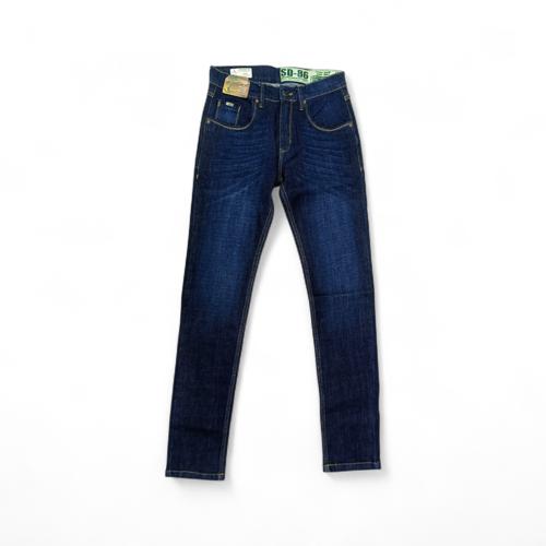 PANTALON JEANS TALLA 30 - COD27 - SEMI TUBO - AZUL OSCURO