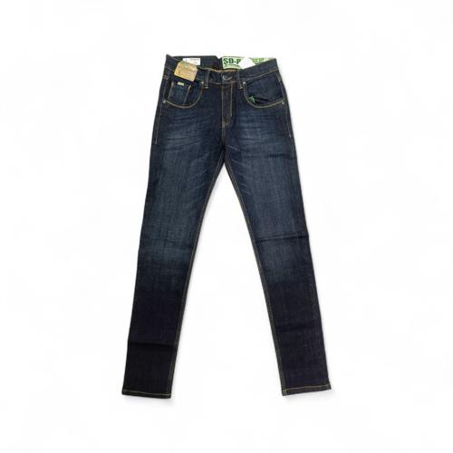 PANTALON JEANS TALLA 28 - COD27 - SEMI TUBO - AZUL OSCURO