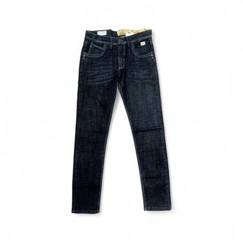 PANTALON JEANS TALLA 30 - COD27 - SEMI TUBO - AZUL/NEGREADO