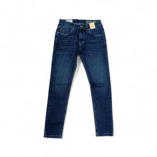 PANTALON JEANS TALLA 32 - COD27 - SEMI TUBO - AZUL MEDIO OSCURO PRELAVADO