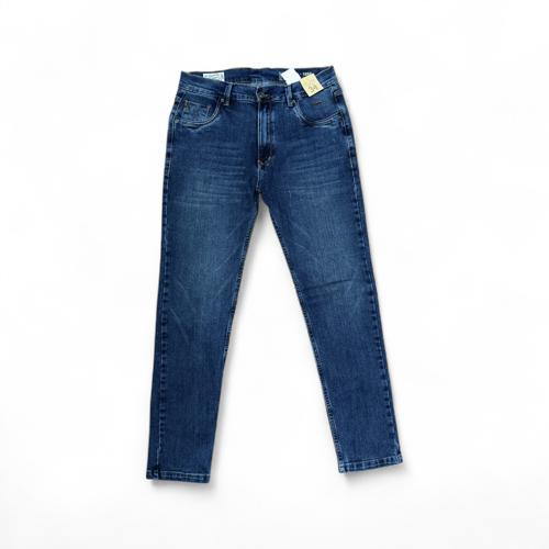 PANTALON JEANS TALLA 32 - COD27 - SEMI TUBO - AZUL MEDIO OSCURO PRELAVADO