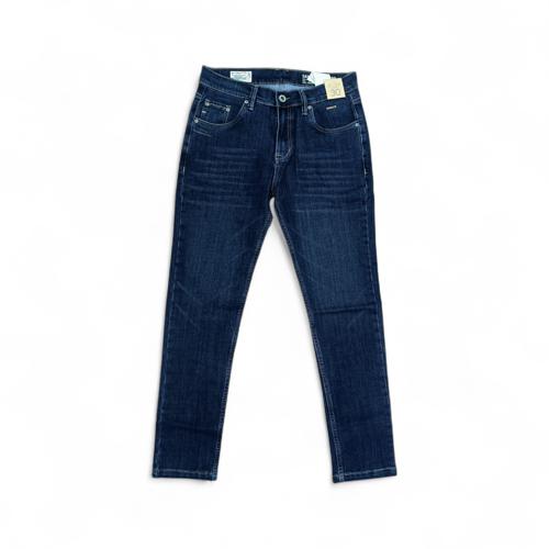 PANTALON JEANS TALLA 30 - COD27 - SEMI TUBO - AZUL MEDIO OSCURO