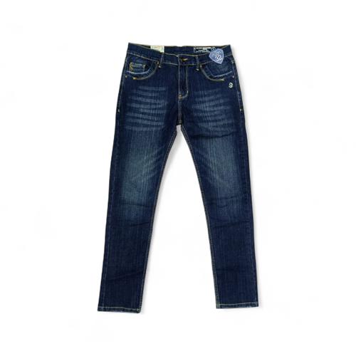 PANTALON JEANS TALLA 32 - COD27 - SEMI TUBO - AZUL MEDIO OSCURO PRELAVADO