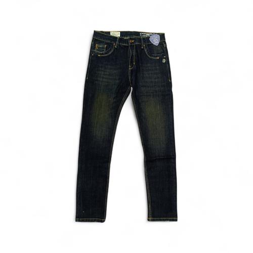 PANTALON JEANS TALLA 32 - COD27 - SEMI TUBO - AZUL PRELAVADO/EFECTO CAFE