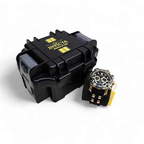 RELOJ CASUAL - CS - COD82 - STAINLESS STEEL - 37228 - MANILLA SILICON - NEGRO/AMARILLO