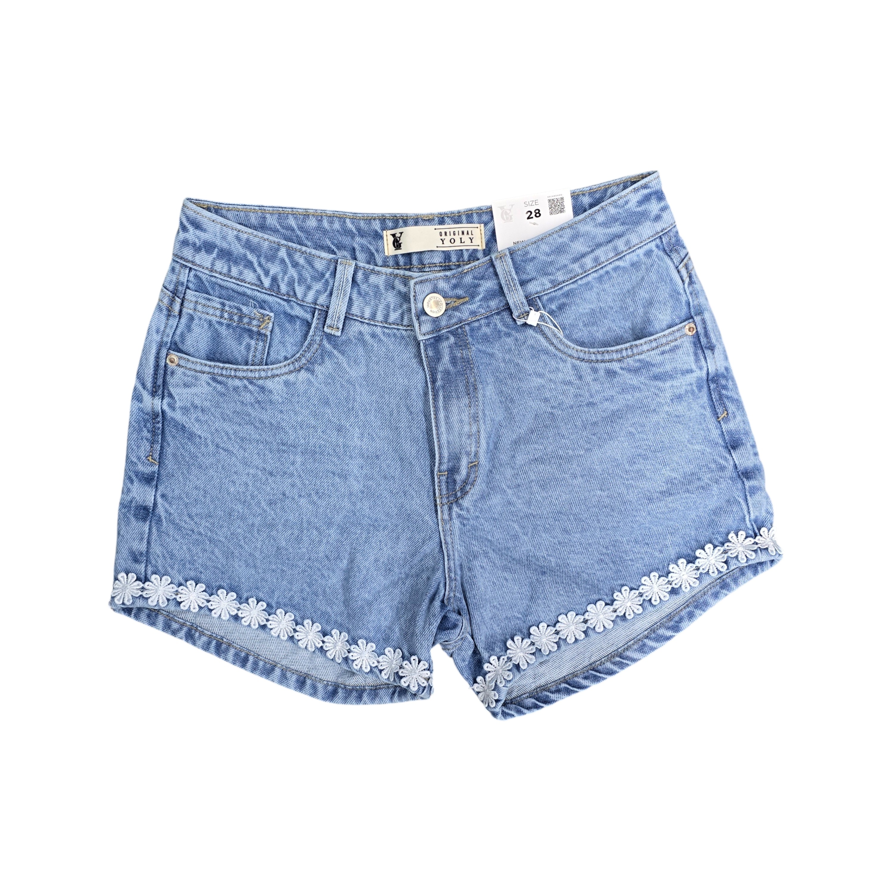 SHORT JEANS | MOD/FASHION. FLOWERS BOR | S1 | MUJER