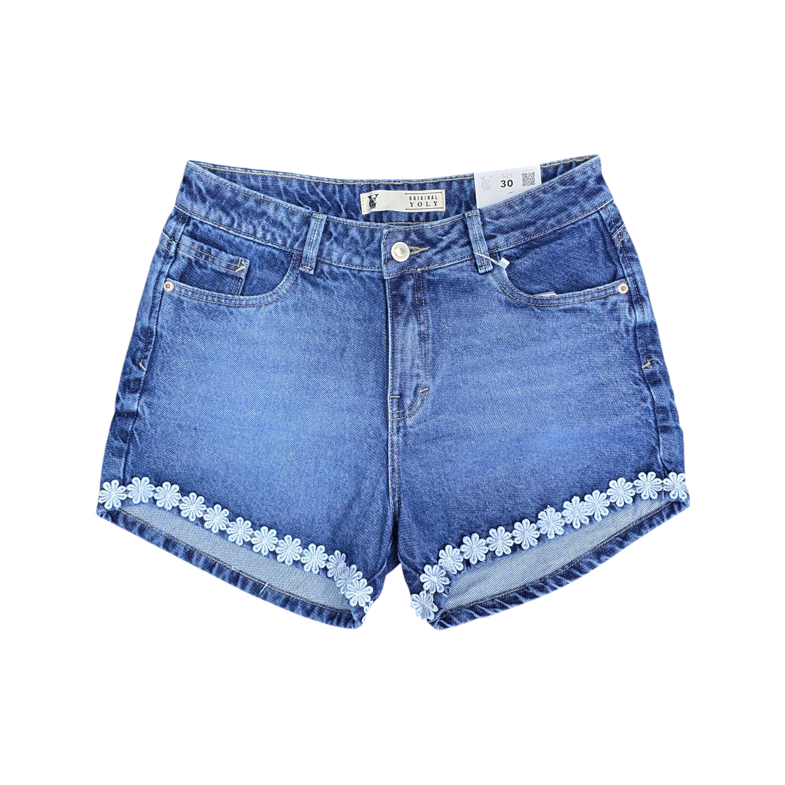 SHORT JEANS | MOD/FASHION. FLOWERS BOR | S2 | MUJER