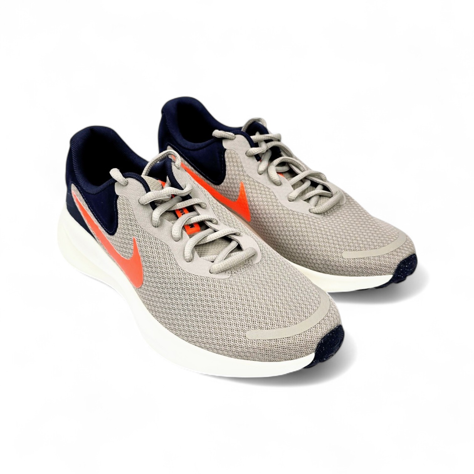ZAPATO DEPORTIVO TALLA 8.0 - NK18 - REVOLUTION 7 - GRIS/AZUL/NARANJA/BL