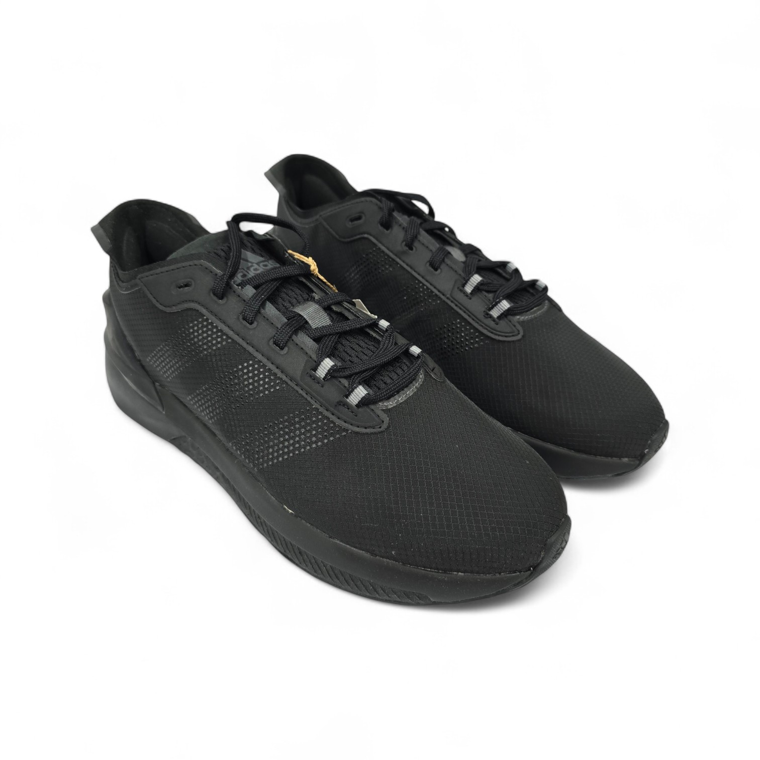 ZAPATO TALLA 10.0 - AD2 - AVRYN - NEGRO ENTERO TRES RAYAS GRUESAS