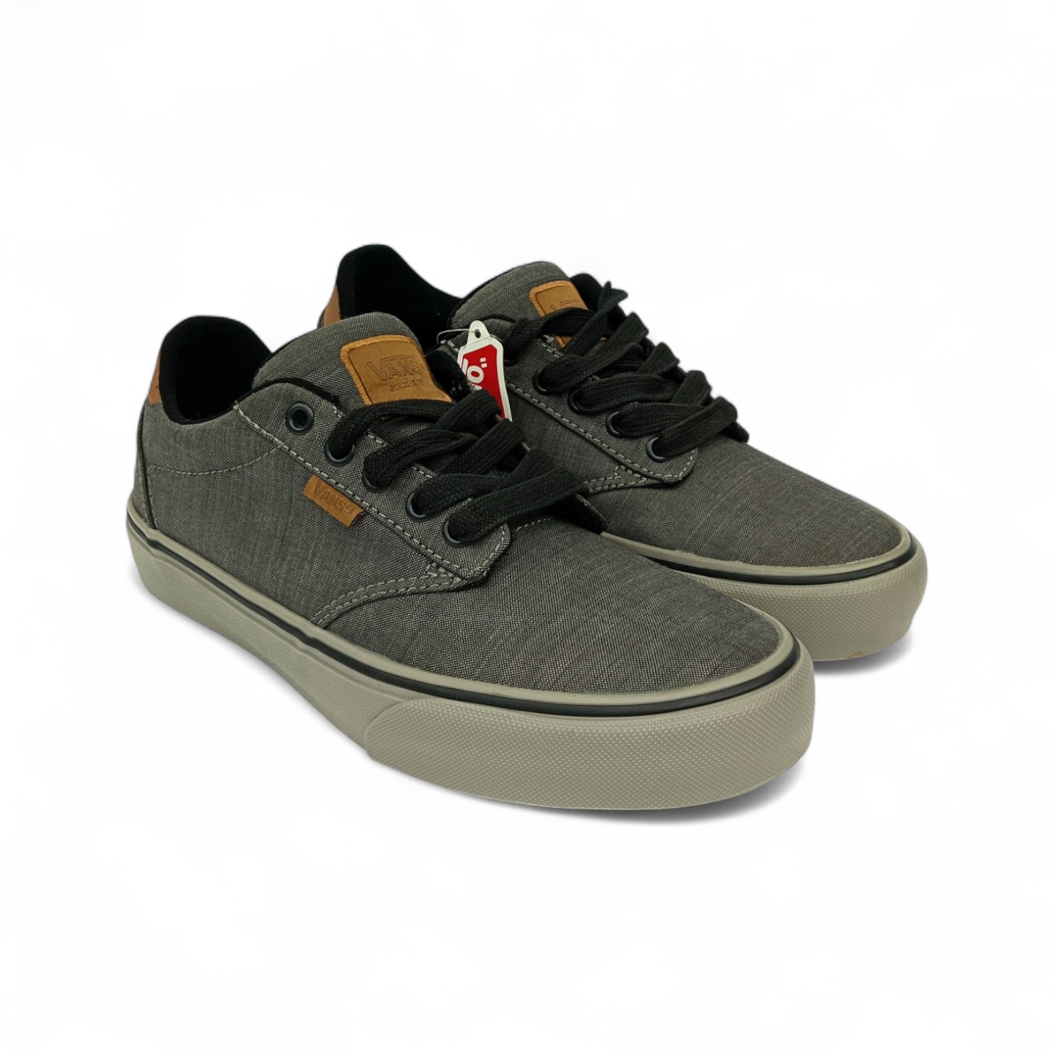 ZAPATO TALLA 7.0 - VANS - ATWOOD DELUXE - PLOMO ENTERO