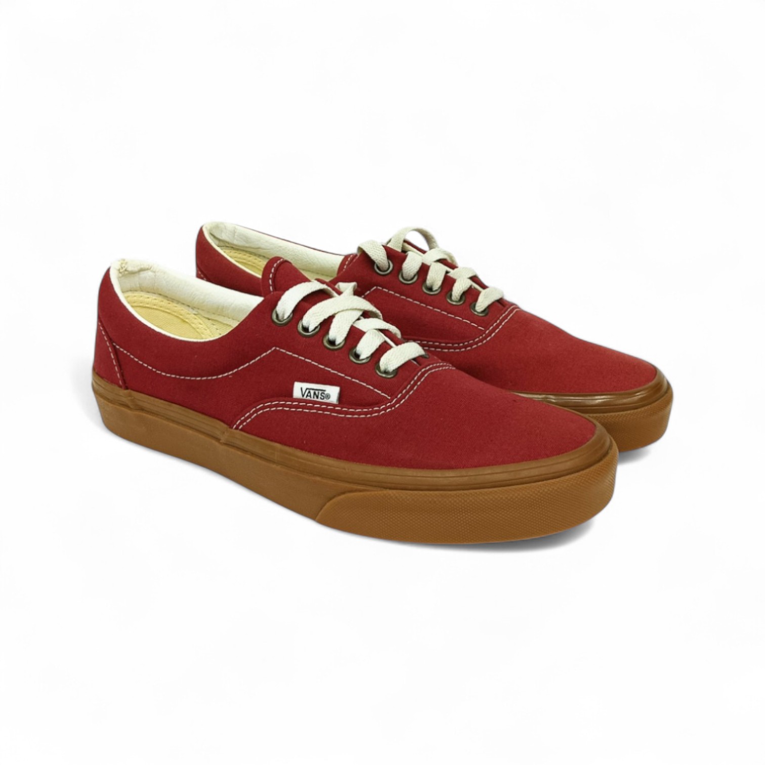 ZAPATO TALLA 7.5 - VANS - ERA - CONCHO VINO/CAFE