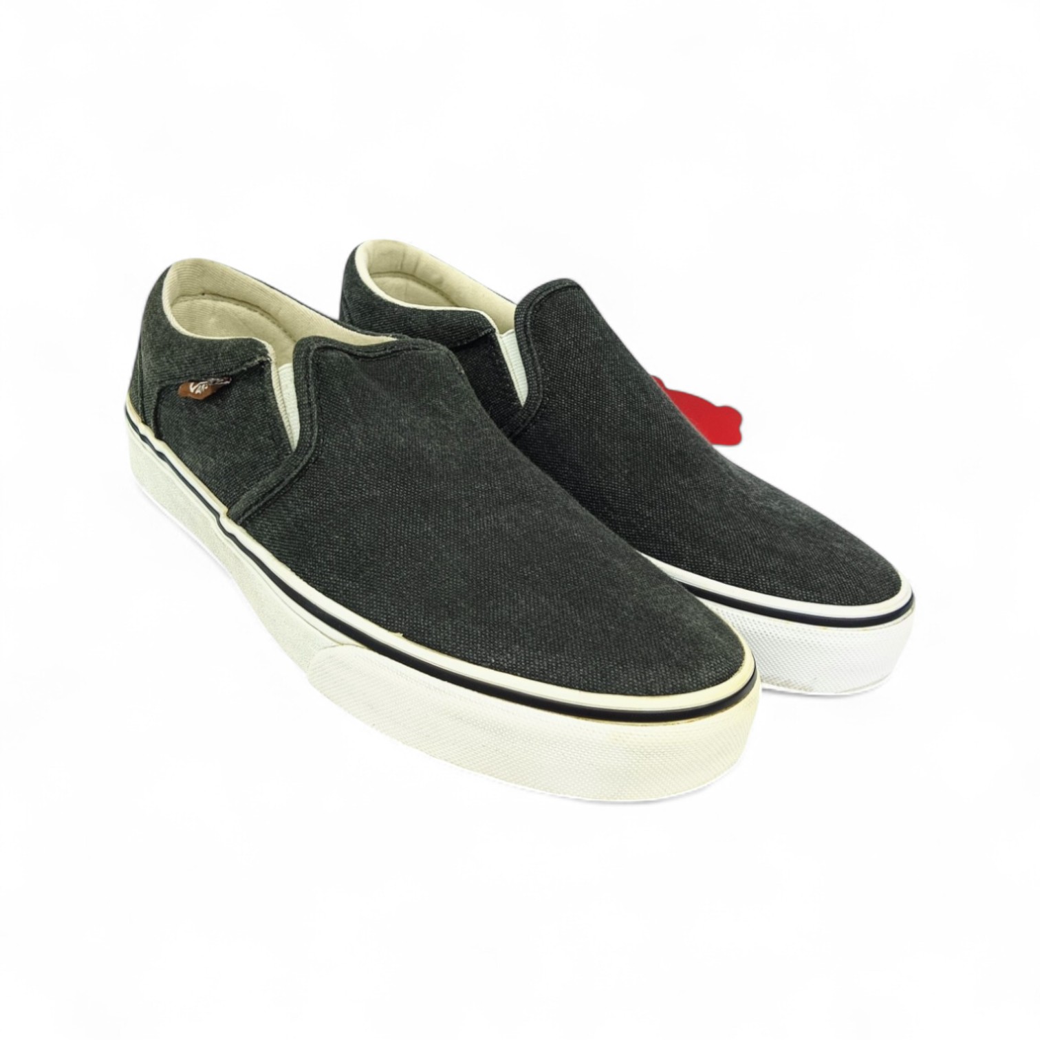 ZAPATO TALLA 8.0 - VANS - ASHER - PLOMO JEANS/BLANCO