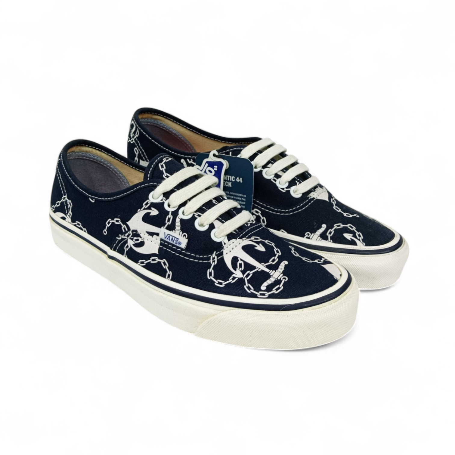ZAPATO TALLA 8.0 - VANS - AUTHENTIC 44 D - AZUL/ANCLAS/BL