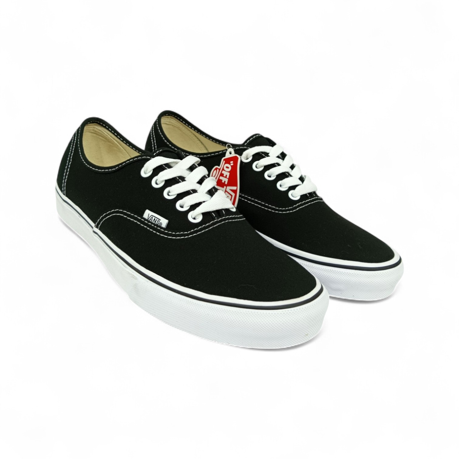 ZAPATO TALLA 8.5 -  VANS - AUTHENTIC - NEGRO/BLANCO