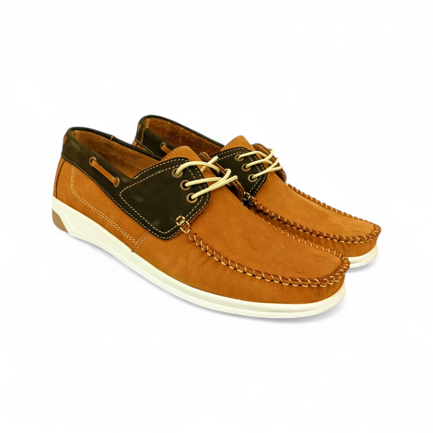 ZAPATO TALLA 8.5 - VICTORY SHOES - FOX / CASUAL CUERO - GUABA NOBUK - 8.5 / 41