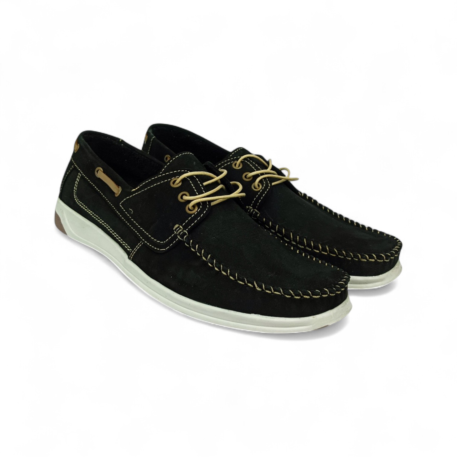 ZAPATO TALLA 8.5 - VICTORY SHOES - FOX CASUAL / CUERO - NEGRO NOBUK - 8.5 / 41