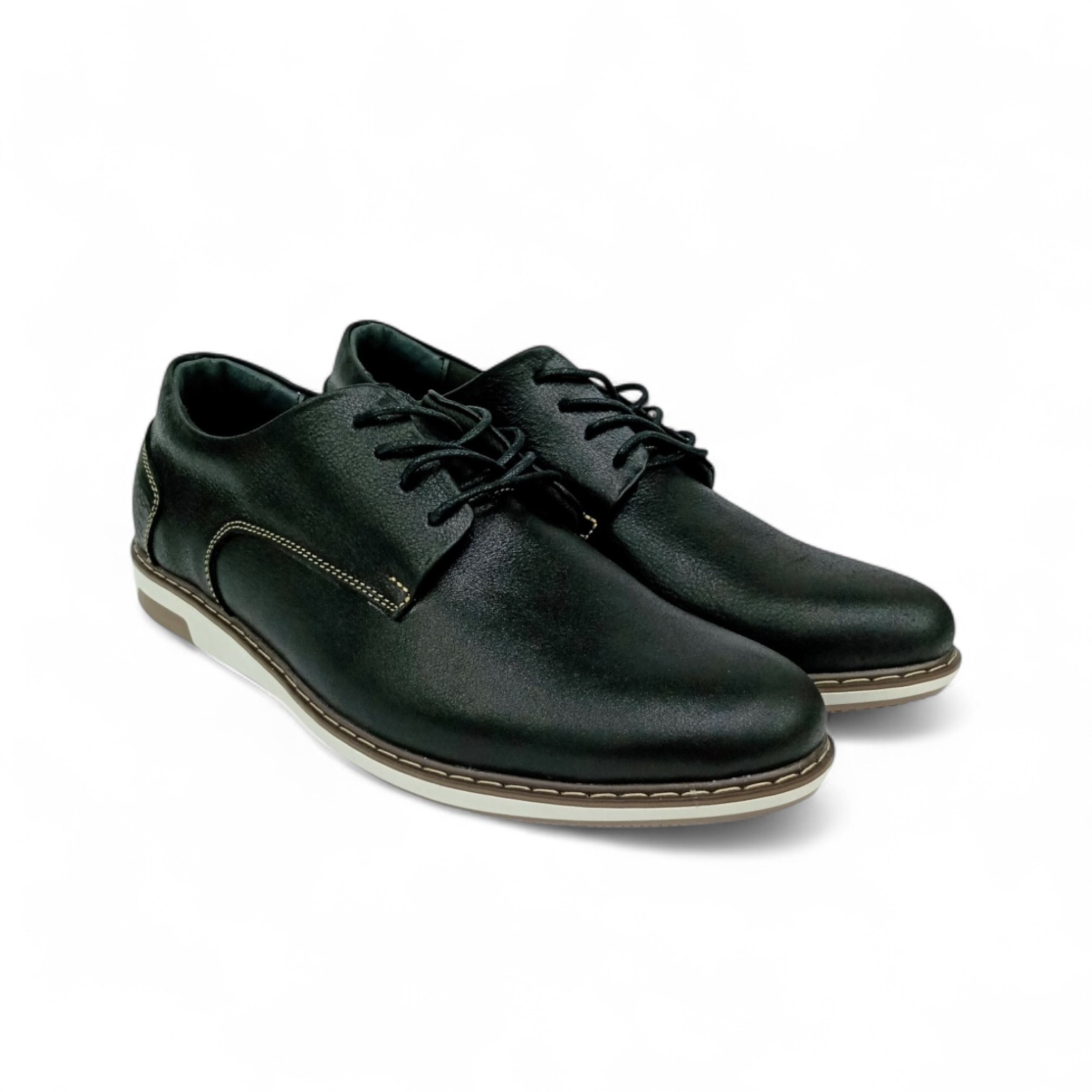 ZAPATO TALLA 8.5 - VICTORY SHOES - KILIAN CASUAL / CUERO - NEGRO CRISTAL - 8.5 / 41