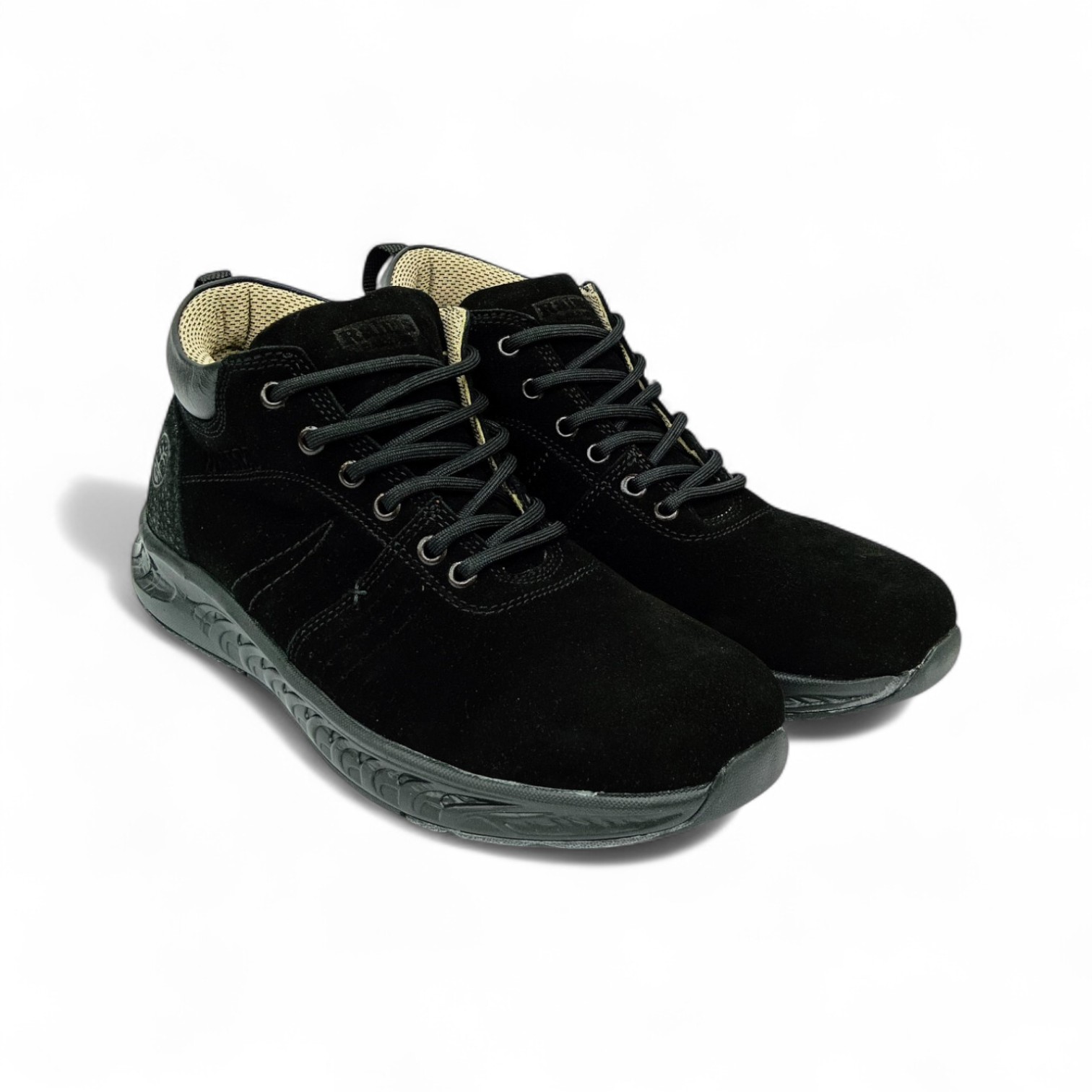 ZAPATO TALLA 9.0 - RALMA - BOTA CUERO DB7 - NEGRO ENTERO - 9.0/41.5