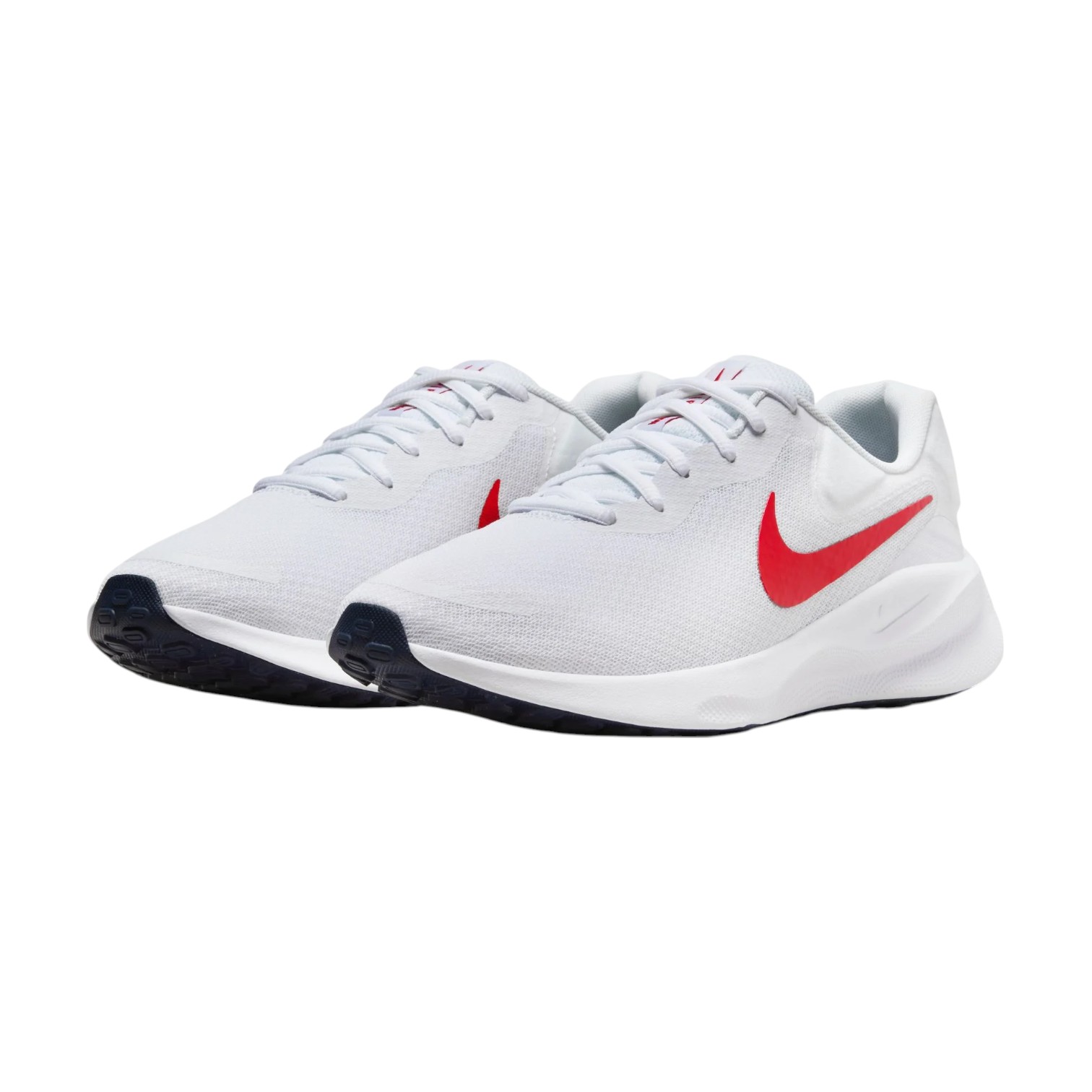 ZAPATO TALLA 9.5 - DP - COD18 - REVOLUTION 7 - BLANCO/ROJO