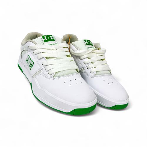 ZAPATO TALLA 7.0 - COD5 - CENTRAL - BLANCO ENTERO/VERDE