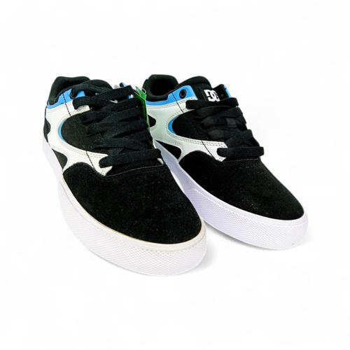ZAPATO TALLA 8.5 - COD5 - KALIS VULC NEGRO/CELESTE/BLANCO