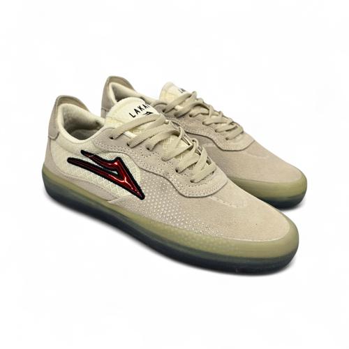 ZAPATO TALLA 9.0 - UB - COD15 - ESSEX - URBAN BASIC - BEIGE/ROJO